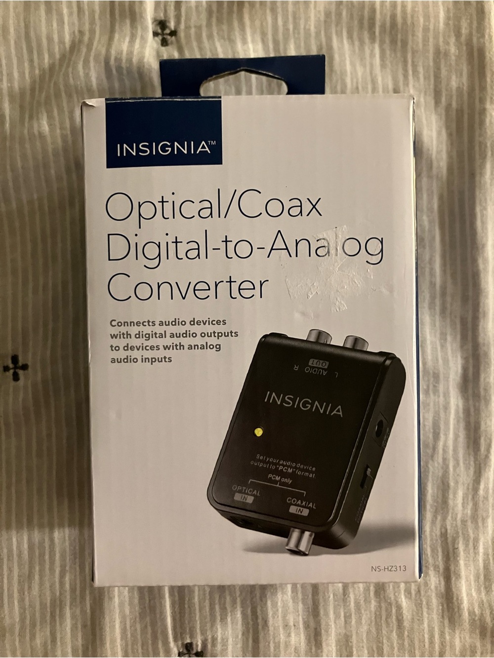 Insignia Black Optical/Coax Digital-to-Analog Audio Converter